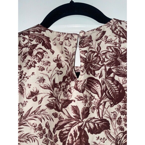 Doen Women’s Belina Linen Dress Toile Botanique size S NWT ALine Shift 60s Rare - Picture 8 of 12